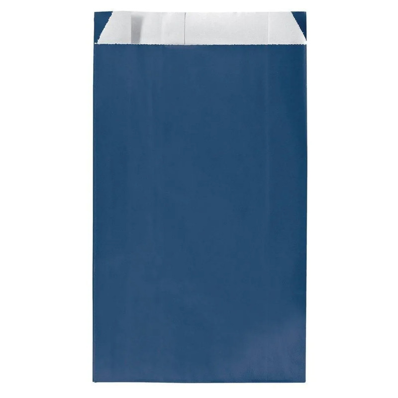 Sobre de presentación de papel azul 7x12