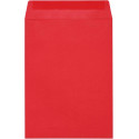 Sobre de presentación de papel kraft rojo 7x12