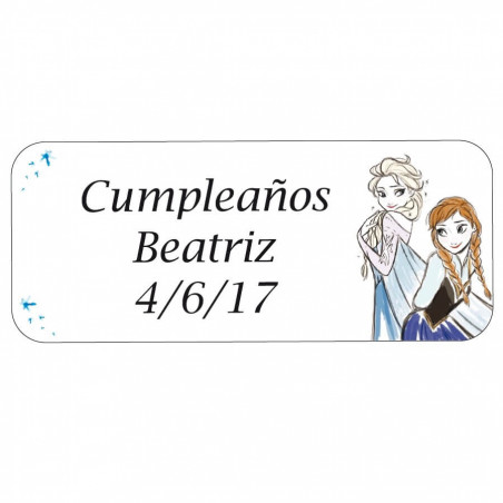 Llavero con figura de frozen y pompero en bolsa personalizada para regalar