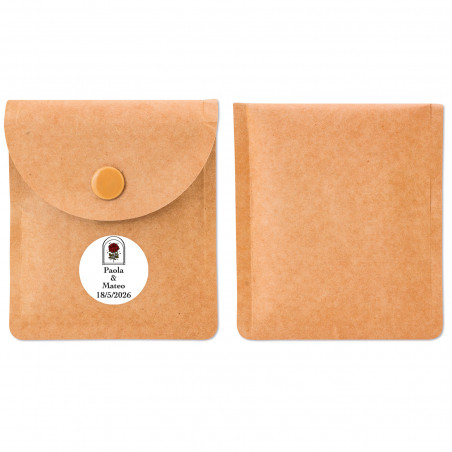 Cenicero portátil con adhesivo rosa vintage para detalles