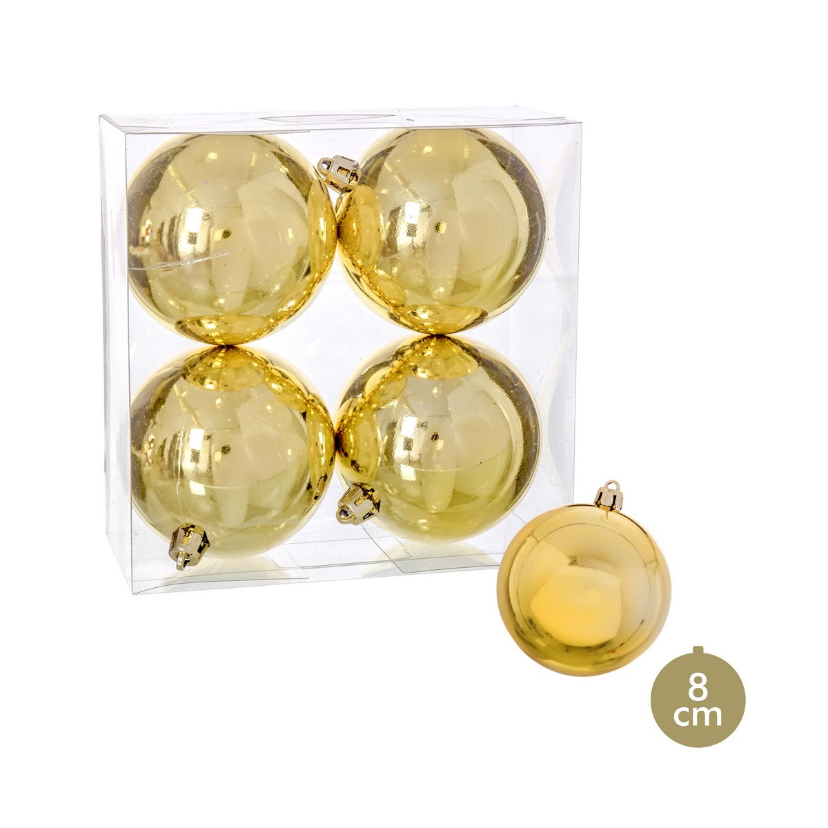 Bolas de oro con brillo para decoración navidad