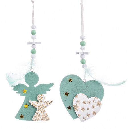 Colgante figuras de madera