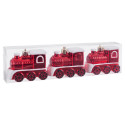 Colgante tren rojo para detalles navidad