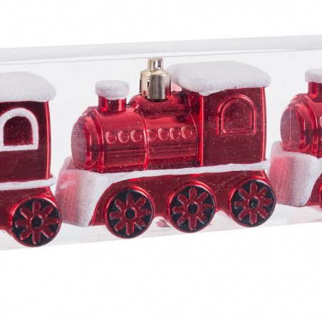 Colgante tren rojo para detalles navidad
