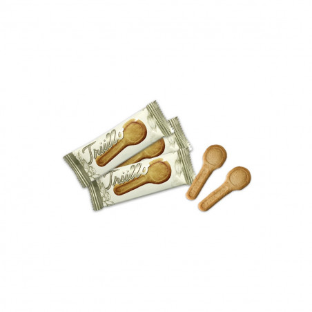 Nutella 15 gr con cuchara de galleta en bolsa personalizada con adhesivo personalizable para regalar