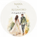 Detalles Boda Clásicos Vino en Bolsa Personalizada