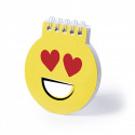 Libreta emoji corazones con lápiz con goma de borrar divertidas para detalles