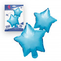 Set globos foil estrellas azules 2 unidades para decorar eventos