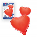 Set globos foil corazones rojos 2 unidades para decorar