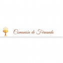 Adhesivo de comunión 5x1 personalizado cáliz para detalles