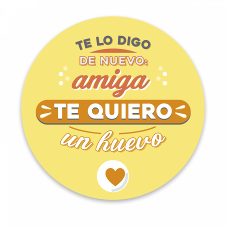Huevo antiestrés con bolsa para detalle de amiga