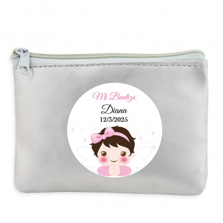 Monedero personalizado para bautizo de niña