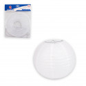 Farolillo redondo de papel 20cm blanco para decorar