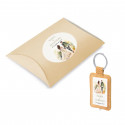 Llavero linterna de corcho personalizado para bodas