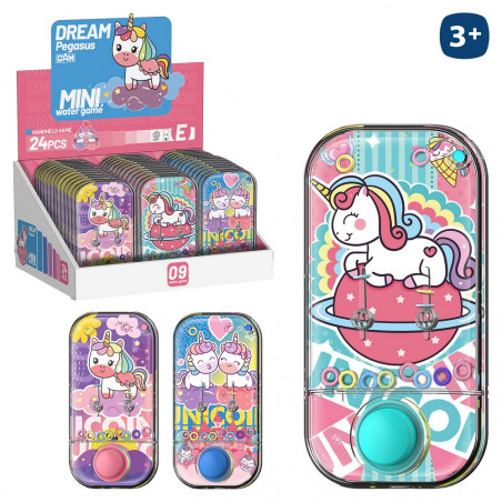 Juego de agua habilidad diseño con unicornios