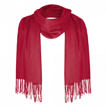 Chal burdeos en taza con asa de corazón y adhesivo romántico para san valentín