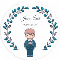 Gomas divertidas con diseño de deportes personalizada con adhesivo primera comunión