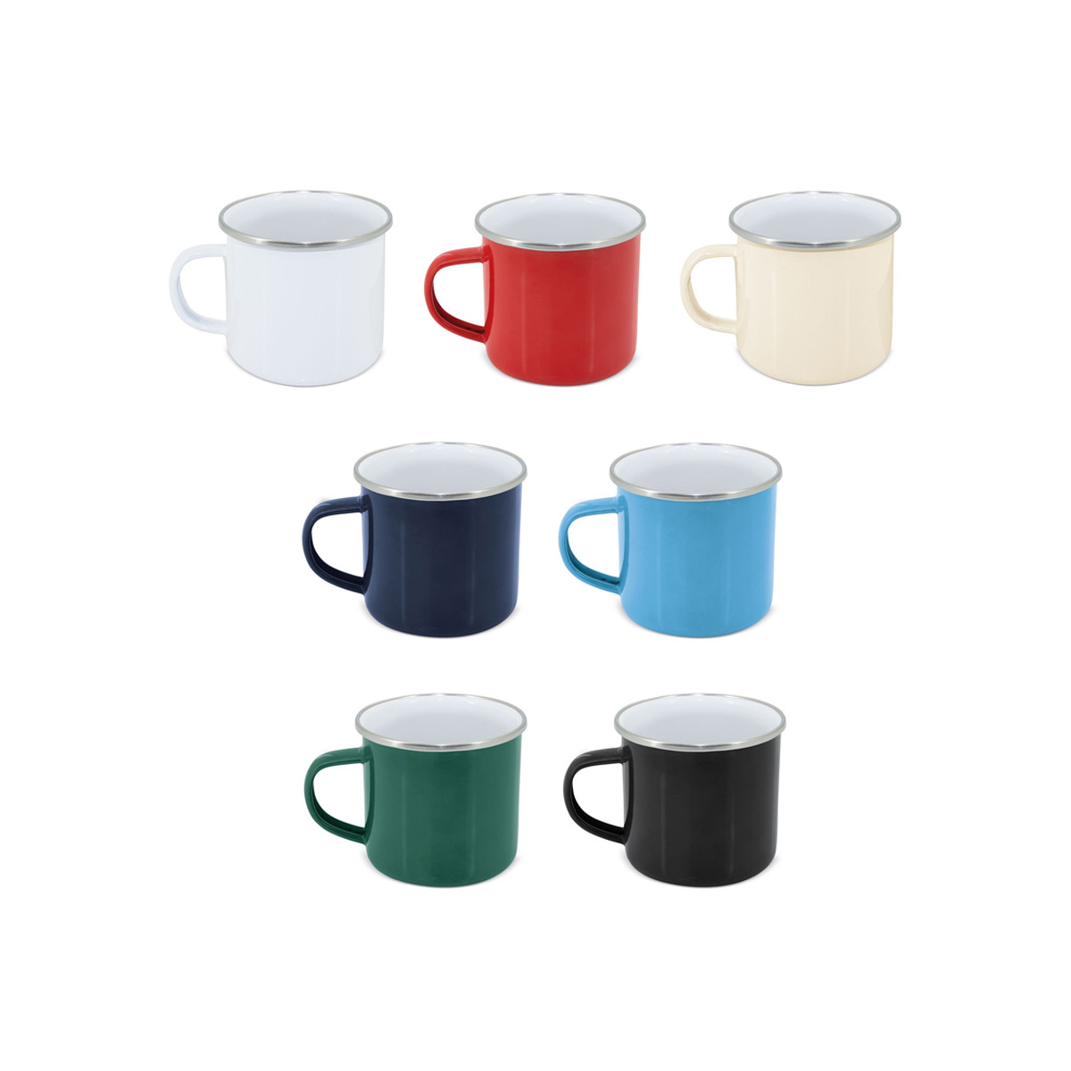 Taza de metal estilo mug de colores variados para regalar