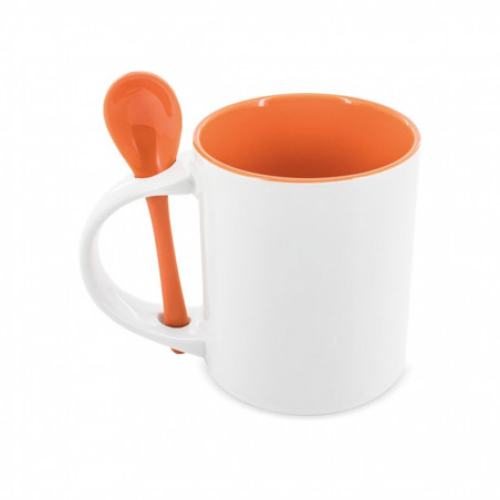 Regalos para Empresas y Eventos Taza mug con cuchara para regalar especial sublimación