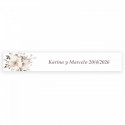 Gafas de sol carey y bambú en funda de tela personalizada y tarjeta recordatorio para Bodas