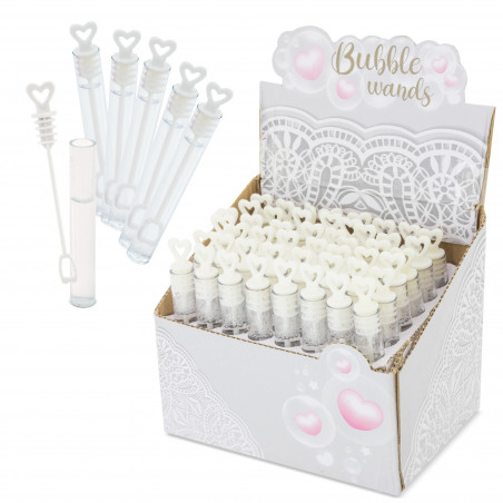 Detalles Boda Originales Mini pomperos corazón en pack de 48 unidades personalizados