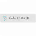 Bolígrafo de Pierre Cardin blanco con adhesivo personalizado para detalles de invitados