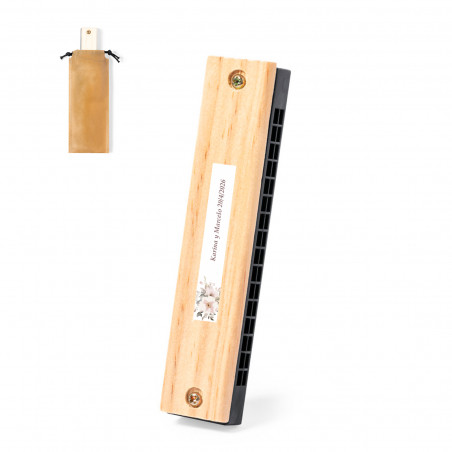 Armónica de Madera Personalizada: Un Detalle Musical para Niños