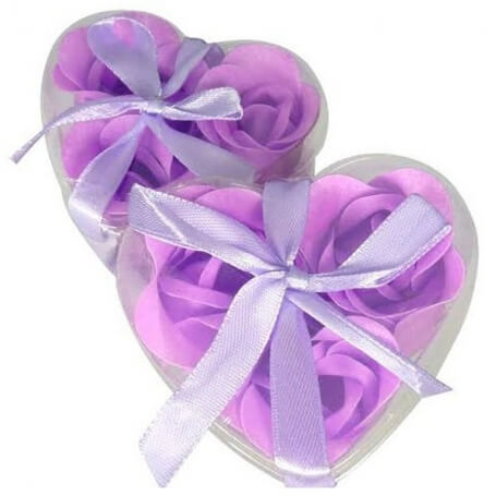 Jabón con pétalos de flores