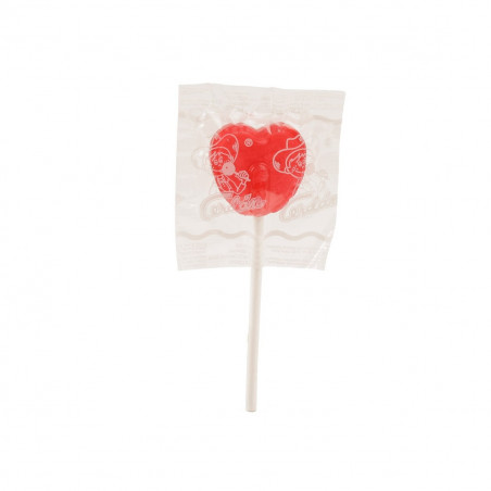 Tarjeta recordatorio personalizable con piruleta y adhesivo ovalado para detalles bautizos unisex
