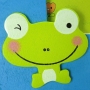 Portafotos infantil de madera con rana Un detalle encantador para los más pequeños