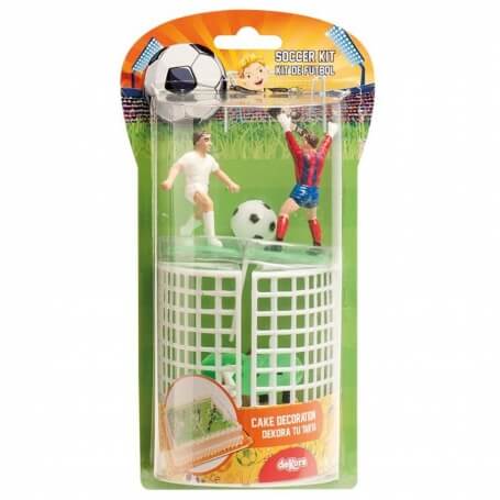 Figuras fútbol para decoración de tarta