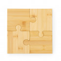 Posavasos de bambú con original diseño puzzle para detalles
