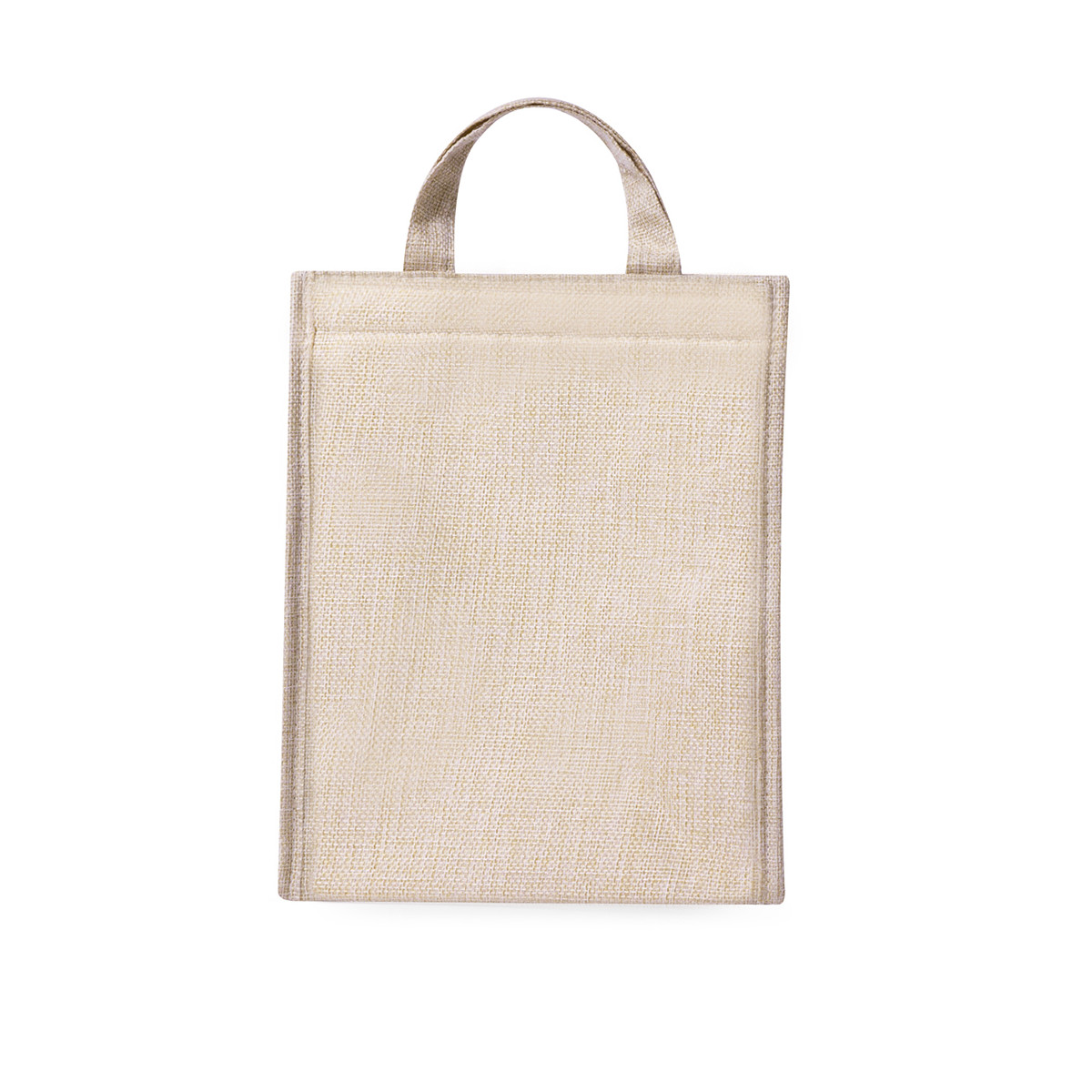 Bolsa nevera elegante color natural para detalles