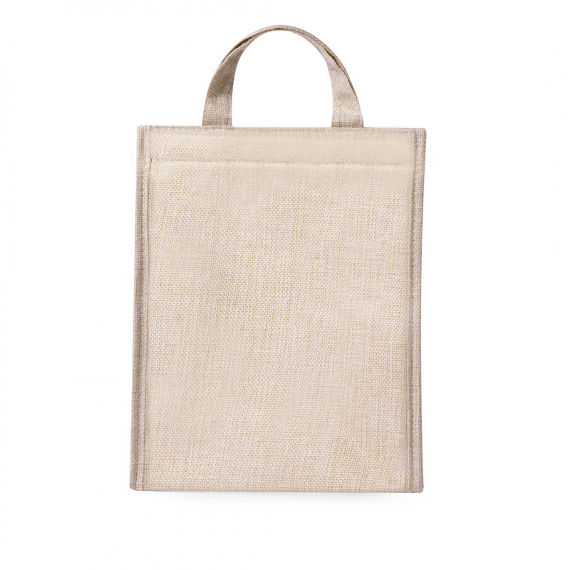 Bolsa nevera elegante color natural para detalles