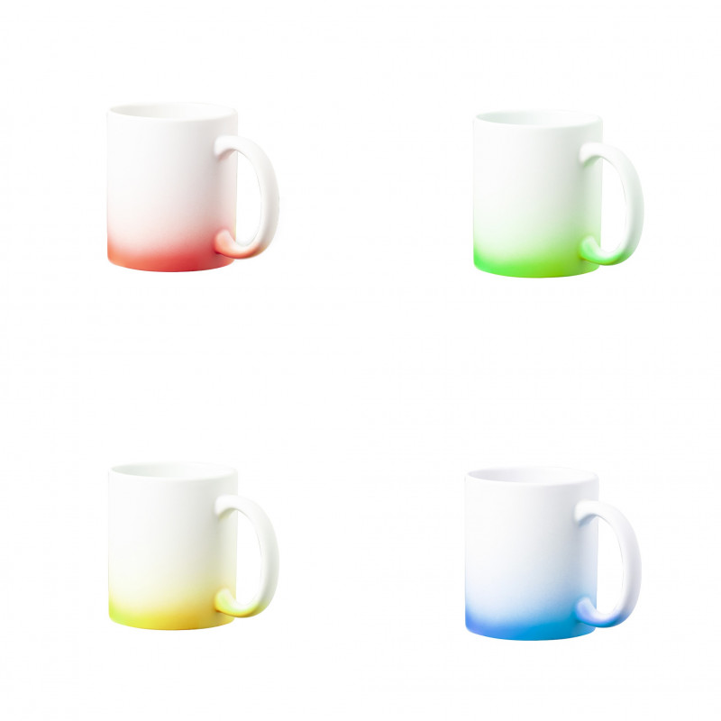 Taza sublimación acabado mate de colores para detalles eventos