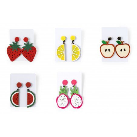 Pendientes de frutas para detalles originales