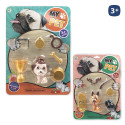 Set de mascota de juguete con accesorios 7 piezas