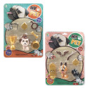 Set de mascota de juguete con accesorios 7 piezas