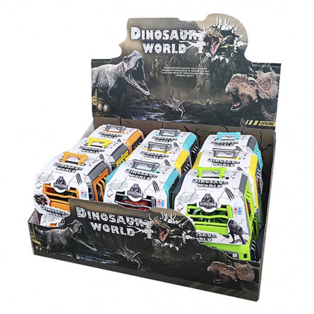 Dinosaurio en jaula maletín con accesorios