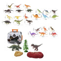 Dinosaurio en jaula maletín con accesorios