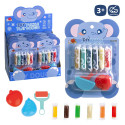 Plastilina de colores 6 bloques con herramientas diseño de elefante