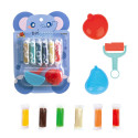 Plastilina de colores 6 bloques con herramientas diseño de elefante