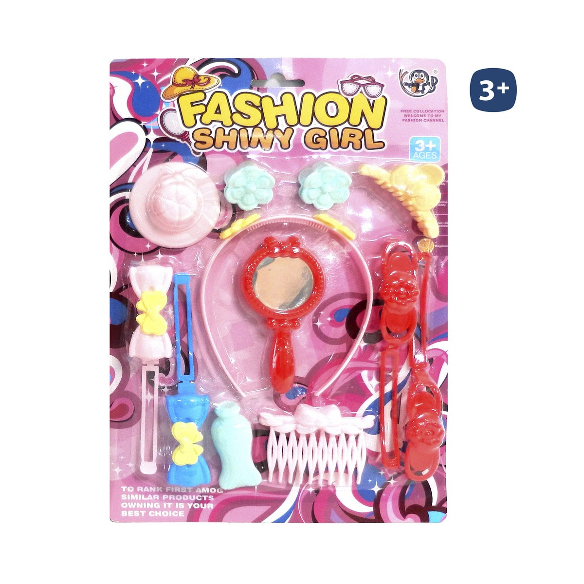 Set de belleza con accesorios de moda peluquería