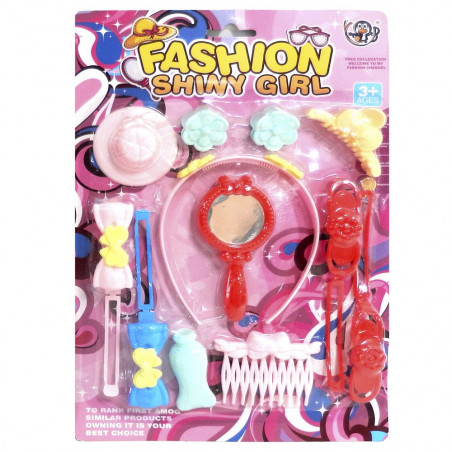 Set de belleza con accesorios de moda peluquería
