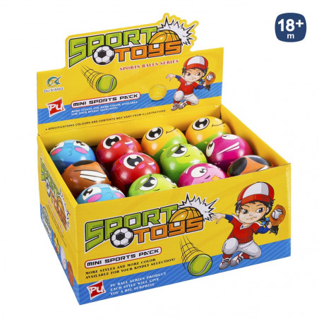 Pelota de foam diseño carita simpática m emoticonos