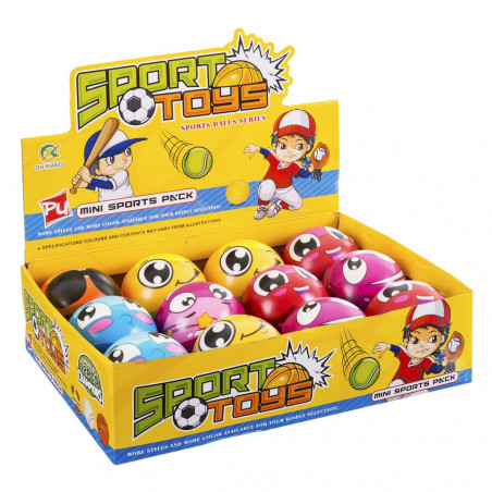 Pelota de foam diseño carita simpática l emoticonos