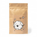 Maceta para colorear con semillas ceras de colores y adhesivo personalizable para regalar