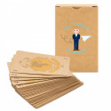 Baraja española kraft con caja personalizada primera comunión para regalar