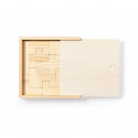 Tetris de madera presentado en caja personalizada con adhesivo de cumpleaños