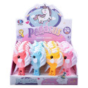 Ventilador manual diseño de unicornio para detalles